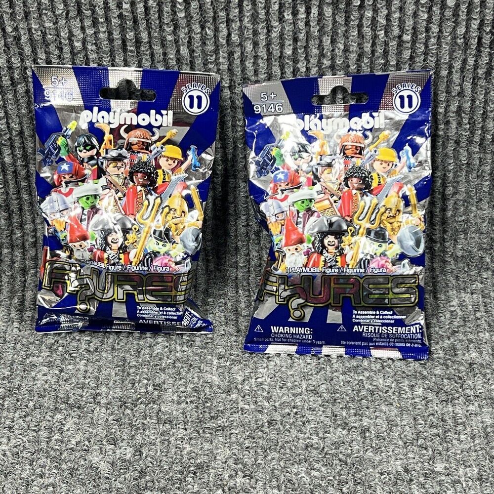 Playmobil Series 11 Blind Bag Figures #9146 New SEALED Lot Of 2 Bags Toy